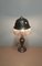 Antike Jugendstil Tischlampe aus Messing & Glas, 1910er 7