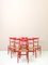 Vintage Superlight Red Chairs, 1960s, Set of 6 6