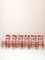Vintage Superlight Red Chairs, 1960s, Set of 6 3