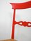 Vintage Superlight Red Chairs, 1960s, Set of 6, Image 13