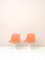 Space Age Orange Swivel Chairs, 1970s, Set of 2 1