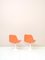 Space Age Orange Swivel Chairs, 1970s, Set of 2 3