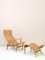 Armchair and Footrest Pernilla by Bruno Mathsson from Firma Karl Mathsson, 1940s, Set of 2, Image 3