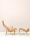 Armchair and Footrest Pernilla by Bruno Mathsson from Firma Karl Mathsson, 1940s, Set of 2, Image 1