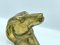 French Brass Greyhound Head, 1950s 5