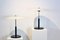 Steel and Milky Glass Table Lights from Ikea, 1970s, Set of 2 1