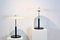 Steel and Milky Glass Table Lights from Ikea, 1970s, Set of 2, Image 1