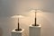 Steel and Milky Glass Table Lights from Ikea, 1970s, Set of 2 4