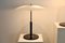 Lampade da tavolo in acciaio e vetro lattiginoso di Ikea, anni '70, set di 2, Immagine 9
