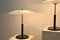 Lampade da tavolo in acciaio e vetro lattiginoso di Ikea, anni '70, set di 2, Immagine 2