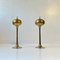 Scandinavian Modern Brass Oil Lamps, 1970s, Set of 2, Image 1