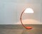 Mid-Century Italian Space Age Red Serpente Floor Lamp by Elio Martinelli for Martinelli Luce, 1970s 4