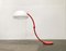 Lampadaire Serpente Rouge Mid-Century Space Age par Elio Martinelli pour Martinelli Luce, Italie, 1970s 1