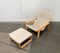 Mid-Center Finnish Pulkka Lounge Chair with Ottoman by Ilmari Lappalainen for Asko, 1960s, Set of 2 8