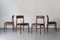Teak Dining Chairs by Henning Kjaernulf for Korup, Denmark, 1960s, Set of 4 1