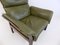 Three-Point International Scala Leather Lounge Chair with Ottoman, 1970s, Set of 2 7