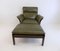 Fauteuil Three-Point International Scala en Cuir avec Ottomane, 1970s, Set de 2 2