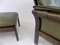 Three-Point International Scala Leather Lounge Chair with Ottoman, 1970s, Set of 2 5