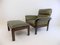 Three-Point International Scala Leather Lounge Chair with Ottoman, 1970s, Set of 2, Image 1