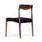 Danish Dining Chairs in Rosewood with Black Curduroy, 1960s, Set of 6 22