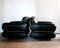 Set of Finnish Armchairs in Green Leather by Kurt Hvitsjö for Isku, 1970 2