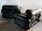 Set of Finnish Armchairs in Green Leather by Kurt Hvitsjö for Isku, 1970, Image 4