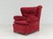 Vintage Danish Armchair in Velour, 1950s, Image 5