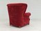 Vintage Danish Armchair in Velour, 1950s, Image 9