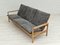 Danish 3-Seater Sofa in Fabric & Oak, 1970s 13