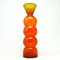 Schneemann Vase mit Titel von Kazimierz Krawczyk für Sudety Glassworks, 1970er 1