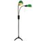 Vintage American Cast Iron Double Green Glass Floor Lamp, Image 6