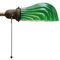 Vintage American Cast Iron Double Green Glass Floor Lamp, Image 4