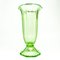 Polnische Art Deco Uran Vase von Zawiercie Glassworks, 1930er 1