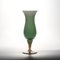 Green Opaline Glass Vase from Empoli, 1950s 7