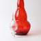Botella Genie italiana grande de vidrio rojo, años 50, Imagen 11