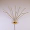Lámpara de pared modelo Medusa vintage de latón de Florian Schulz, años 80, Imagen 1