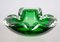 Italian Shaped Green Glass Ashtray with Bubbles, 1950s, Image 8