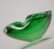 Italian Shaped Green Glass Ashtray with Bubbles, 1950s 5
