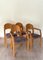 Wood Armchairs and Chairs from Dyrlund, 1970s, Set of 4 2