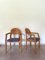 Wood Armchairs and Chairs from Dyrlund, 1970s, Set of 4, Image 4