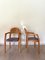 Wood Armchairs and Chairs from Dyrlund, 1970s, Set of 4 6