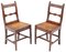 19th Century Elm Kitchen Dining Chairs, Set of 9 5