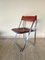 Vintage Leather & Chrome Tamara Folding Chairs from Arrben, Italy, 1970s, Set of 2, Image 1