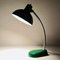 Lámpara de escritorio industrial de metal verde de A.Perazzone Torino, Italia, años 60, Imagen 3