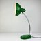 Lámpara de escritorio industrial de metal verde de A.Perazzone Torino, Italia, años 60, Imagen 6