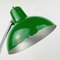 Lámpara de escritorio industrial de metal verde de A.Perazzone Torino, Italia, años 60, Imagen 5