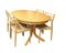 Table de Salle à Manger Ovale en Chêne avec Plateau Papillon, Danemark, 1960s 13