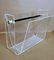 Italian Space Age Style Clear Acrylic Glass Magazine Rack, 1970s, Image 5