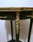 French Louis XV Style Side Table in Ebonized Wood and Marble, 1880s 14
