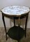 French Louis XV Style Side Table in Ebonized Wood and Marble, 1880s 5